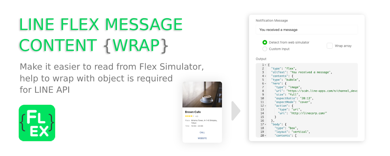 Line Flex Content Wrap Preview image 2