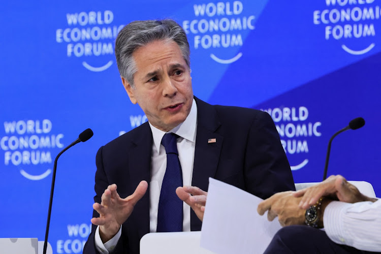 US Secretary of State Antony Blinken attends the 54th annual meeting of the World Economic Forum in Davos, Switzerland on January 17 2024. Picture: REUTERS/Denis Balibouse