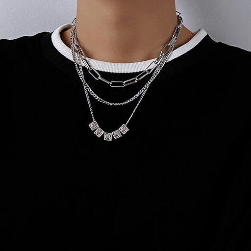 Title 1, Retro Dark Hip Hop Multi-layer Twin Square Dice...
