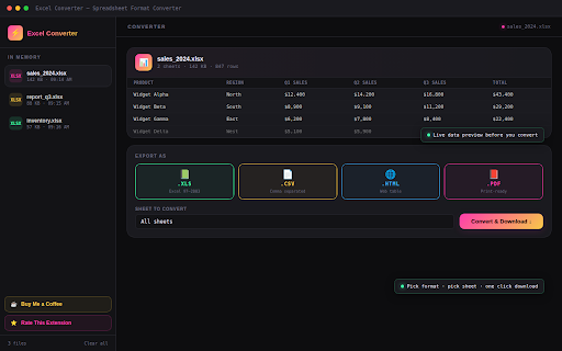 Excel Converter screenshot 2