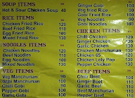 Sagar Fast Food menu 1