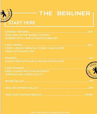 The Berliner Bar menu 3