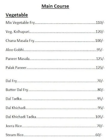 Prabhat Ki Rasoi menu 
