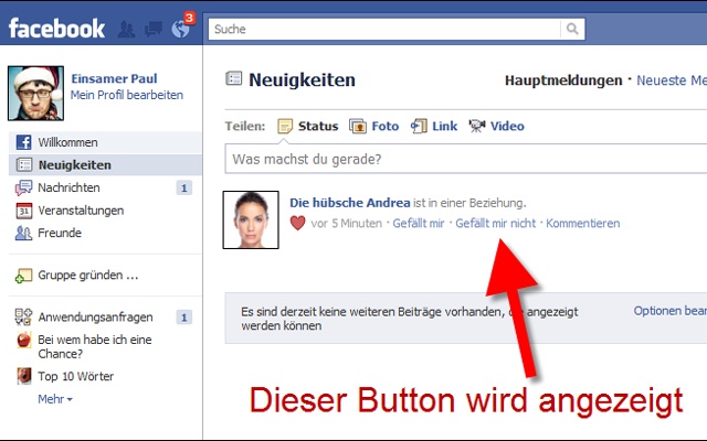 Dislike Button for Facebook