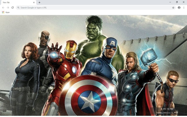 Avengers New Tab & Wallpapers Collection