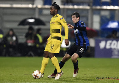 Batshuayi réagit aux cris de singe entendus lors du match face à l'Atalanta