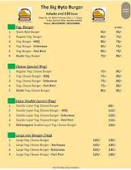 The Big Byte Burger menu 1