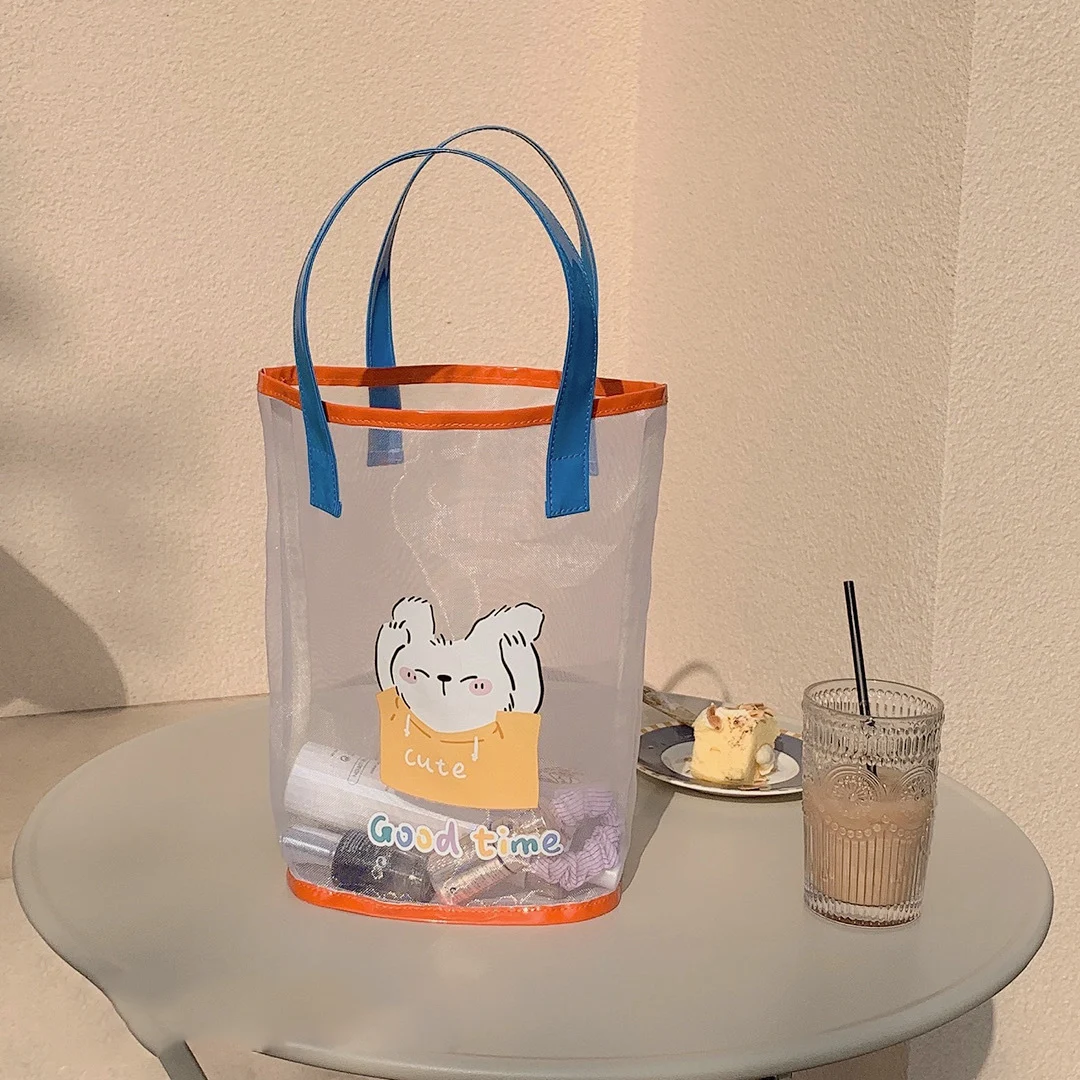 Title 4, Grote mesh tas met hart voor meisjes, ideaal om...