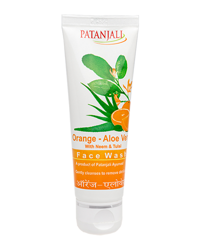 Patanjali Orange Aloevera Face Wash - 60 gm