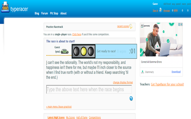 Typeracer Typing Assist Preview image 0