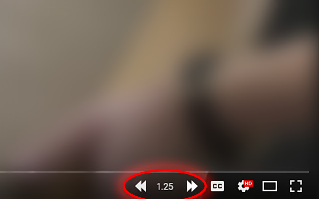 YouTube Player Speed Controls chrome extension