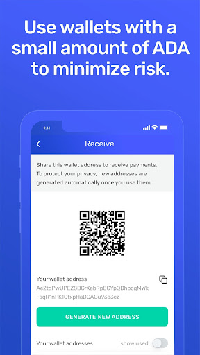 Screenshot Yoroi Nightly - Cardano Wallet
