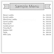 Yadav Sweets menu 1