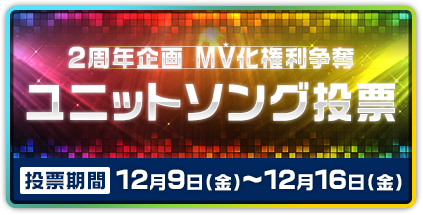 あんさんぶるスターズ あんスタ 2周年企画mv化権利争奪 ユニットソング投票 あんさんぶるスターズ 攻略 まとめwiki