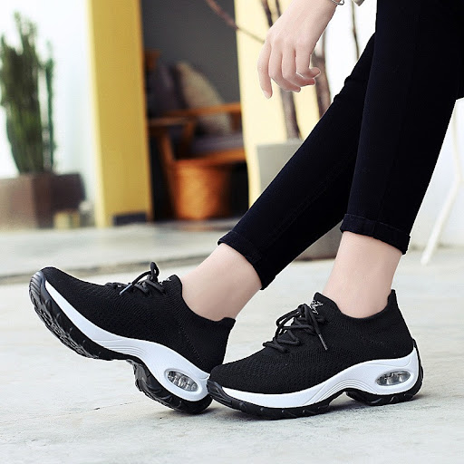 Title 6, Ladies Sneakers Fashion All-match Fly Woven Cas...