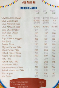 Mr. Singh menu 1