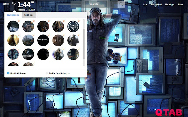 Watch Dogs New Tab Wallpapers