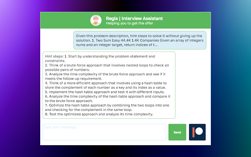 Regis AI: Coding Interviews Assistant
