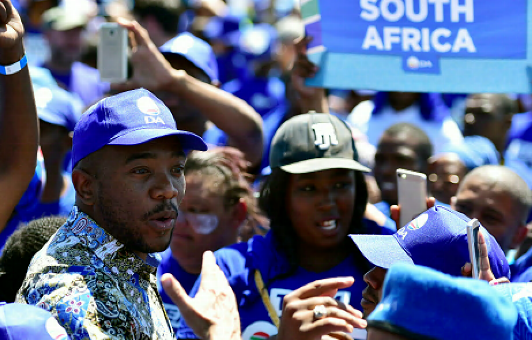 DA leader Mmusi Maimane, pictured here at the launch of the Eastern Cape provincial party’s #TeamOneSA campaign in Chatty, Port Elizabeth, is concentrating on the 2019 general elections