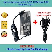 Sạc Laptop Lenovo 20V - 6.75A 135W Usb Chân Vuông Dùng Cho Lenovo Y50 - 70 Y40 - 70 T550P Y700 Y70 Y50 T530 T540P T440P W540