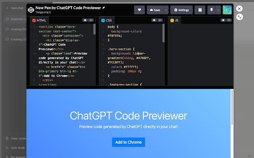 ChatGPT Code Previewer