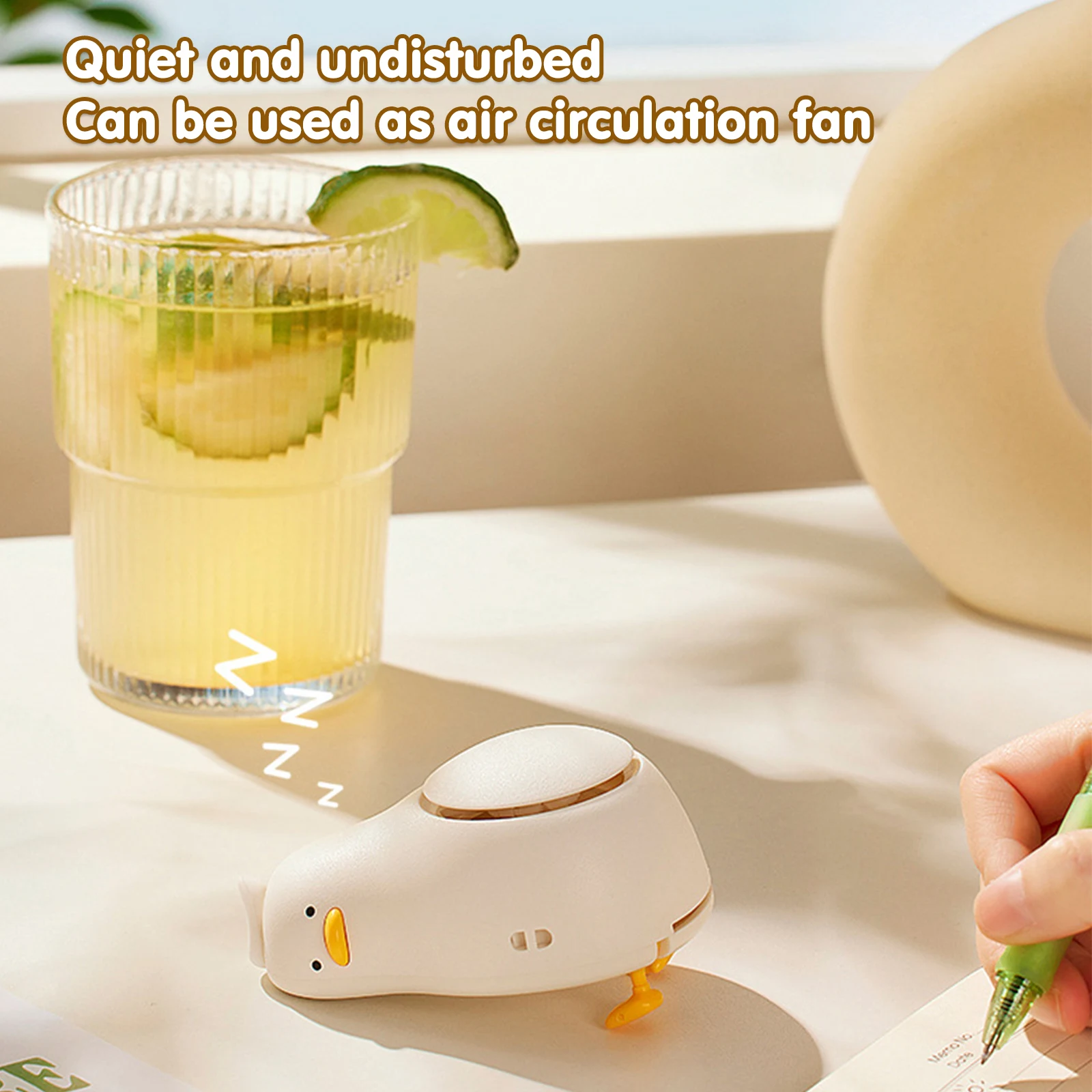 Title 8, Mini ventilateur USB trois vitesses, mignon can...