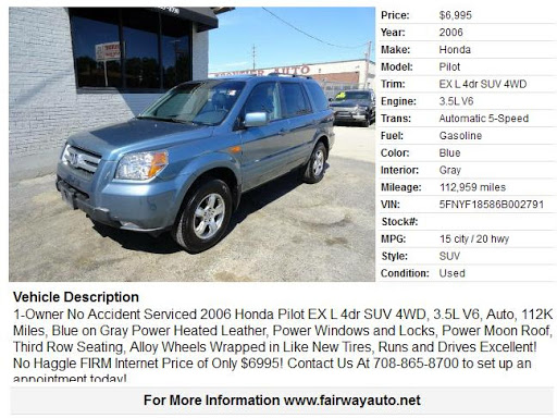 Fairway Auto Sales Inc