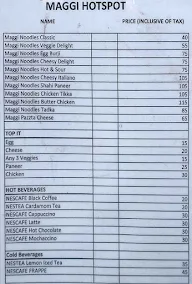 Hot Spot menu 3