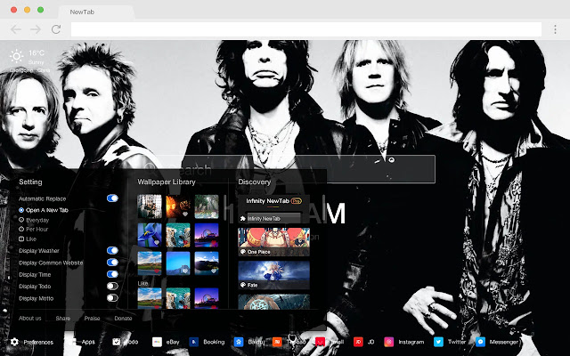 Aerosmith band rock star HD new label theme