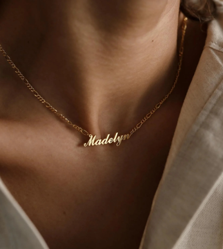 Title 2, Personalized Name Clavicle Chain Custom Jewelry...