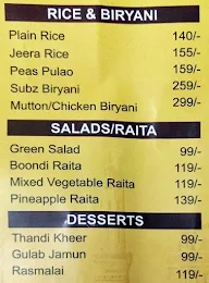 Pind Balluchi menu 3