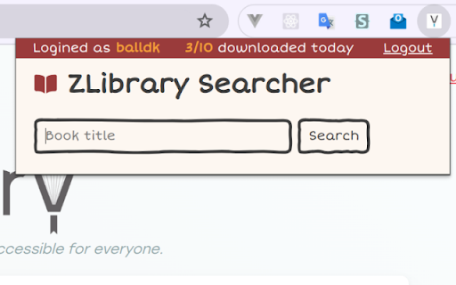 ZLibrary Searcher