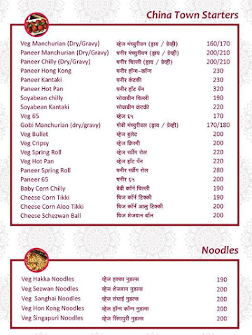 Hotel Lepakshi Pure Veg Family Garden Restaurant menu 