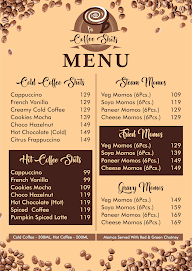 Coffee Shots menu 1