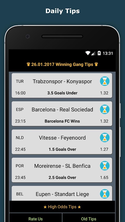 Android application Winning Gang Betting Tips screenshort