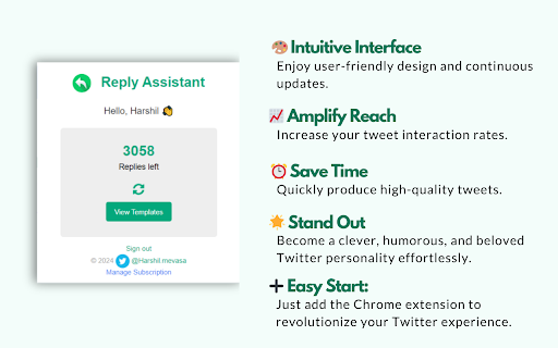 TweetWiz - Generate Tweets & Replies with AI