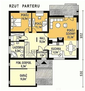 WB-3944 - Rzut parteru