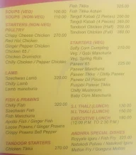 Kinara Grand menu 1