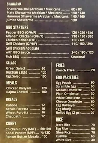 Getaway cafe menu 5