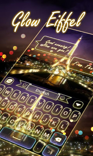 Glow Eiffel GO Keyboard Theme