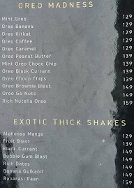 Thick Shake Wala menu 8