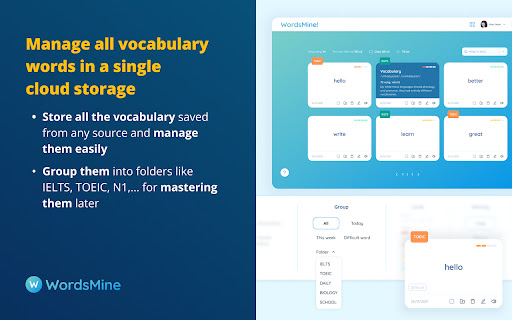 WordsMine! One stop solution for vocabulary