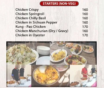 Aroha menu 