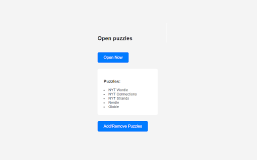 My Daily Puzzle Opener