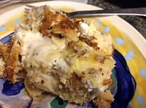 Biscuits & Gravy Breakfast Casserole