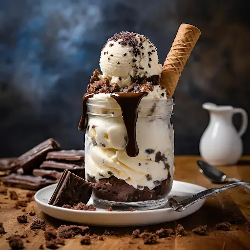 Cookies And Cream Brownie Sundae