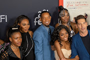 Demi Singleton, Serena Williams, Will Smith, Saniyya Sidney, Venus Williams and Jon Bernthal attend a screening of 'King Richard'. 