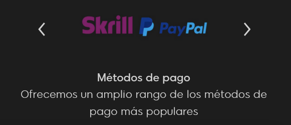 Footer de 888Sport, una de las casas que aceptan Skrill como método de pago.