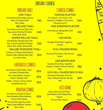 The Masala Potli menu 