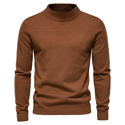 Title 13, Heren trui met mid-kraag, slim fit, veelkleurig...